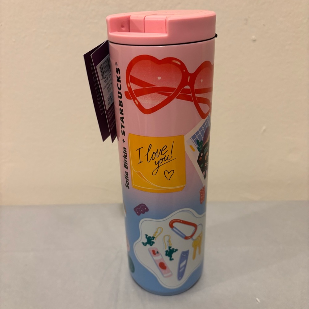 Starbucks Summer 2024 Sofie Birkin Steel Insulated Tumbler 16oz Pride - Picture 2 of 7